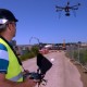 drones sobre zonas industriales